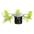 thumbnail image 1 of Palms Chaise Adirondack Moderne en Plein Air avec Ensemble de Table Ronde de Foyer, 1 of 6