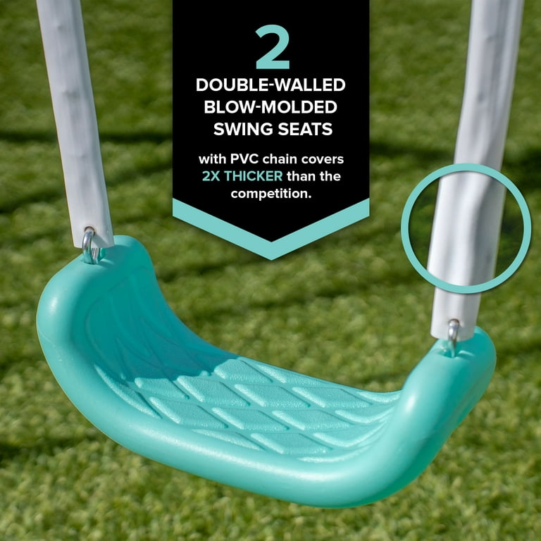 Sportspower Arcadia Kids Outdoor Playground Swing Set with Trapeze