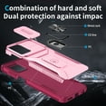 thumbnail image 4 of for Motorola Moto G 5G 2025 Case with Sliding Camera Cover, [Drop Protection] [Magnetic Rotated Kickstand] Military Grade Shockproof Heavy Duty Cover for Moto G 5G 2025, Pink, 4 of 8