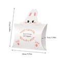 thumbnail image 5 of Easter Bunny Pillow Box, 3D Foldable Paper Candy Gift Box, Party Favor Treat Box for , Holiday Party Supplies and Decorations(White), 5 of 6