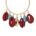 thumbnail image 3 of Pendientes largos de concha Yinane para mujer colgantes de concha joyería, 3 of 8