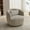 Light Gray, variant on Soft Ivory Corduroy Swivel Armchair / Relaxing Seating Option for Bedroom and Office