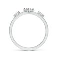 thumbnail image 2 of Angara Natural Diamond Ring - Scattered Round Diamond Princess Tiara Ring in 925 Sterling Silver for Women (Ring Size = 5), 2 of 9