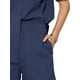 thumbnail image 5 of Conjunto de camiseta de manga corta con cuello de solapa y pantalones cortos de algodón para mujer INSPIRE CHIC, 2 piezas, color azul oscuro, 5 of 6