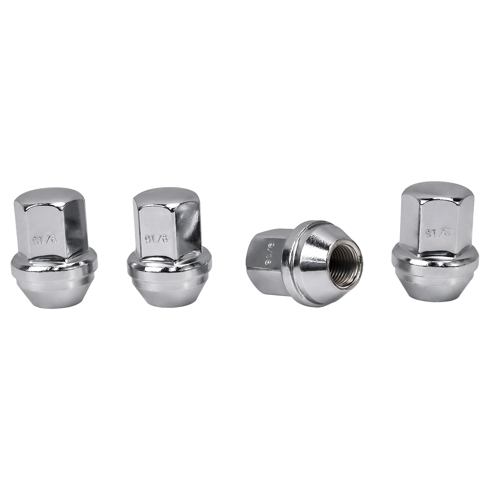 Hex Autoparts 32PCS 9/16-18 Chrome Lug Nuts for Dodge Ram 2500 3500 1994-2011 Durango Dakota