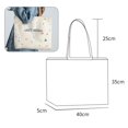 thumbnail image 2 of Bolso de hombro escolar para mujeres y niñas con cremallera Trabajo Playa Almuerzo Viajes y compras Bolsa de comestibles MFZFUKR CPB-ZRF780-3, 2 of 5