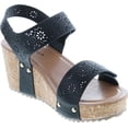 thumbnail image 7 of Pierre Dumas Womens GISELLE-10 Stylish Comfortable Open Toe Low Wedge Adjustable Buckle Design, 7 of 7