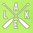 thumbnail image 4 of Wild Bobby, Lake Cross Paddles, Unisex Graphic Hoodie Sweatshirt, Safety Green, Large, 4 of 4