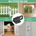 thumbnail image 6 of Uxcell 2-Pack Self-Closing Latch Aluminum Alloy Automatic Window Sliding Latches with Gaskets for Door/Window [Black], 6 of 6