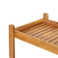 thumbnail image 3 of Noble House Teak and Black Acacia, Wood and Iron Outdoor Kitchen Serving & Storage Cart, 3 of 10