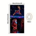 thumbnail image 5 of OEFNTAC Christmas Door Cover Polyester Tapestry Hanging Door Wrap Decoration Easy Install Holiday Party Entryway Merry Christmas Winter Door Decor Foldable Reusable Classroom 35x71in, 5 of 9