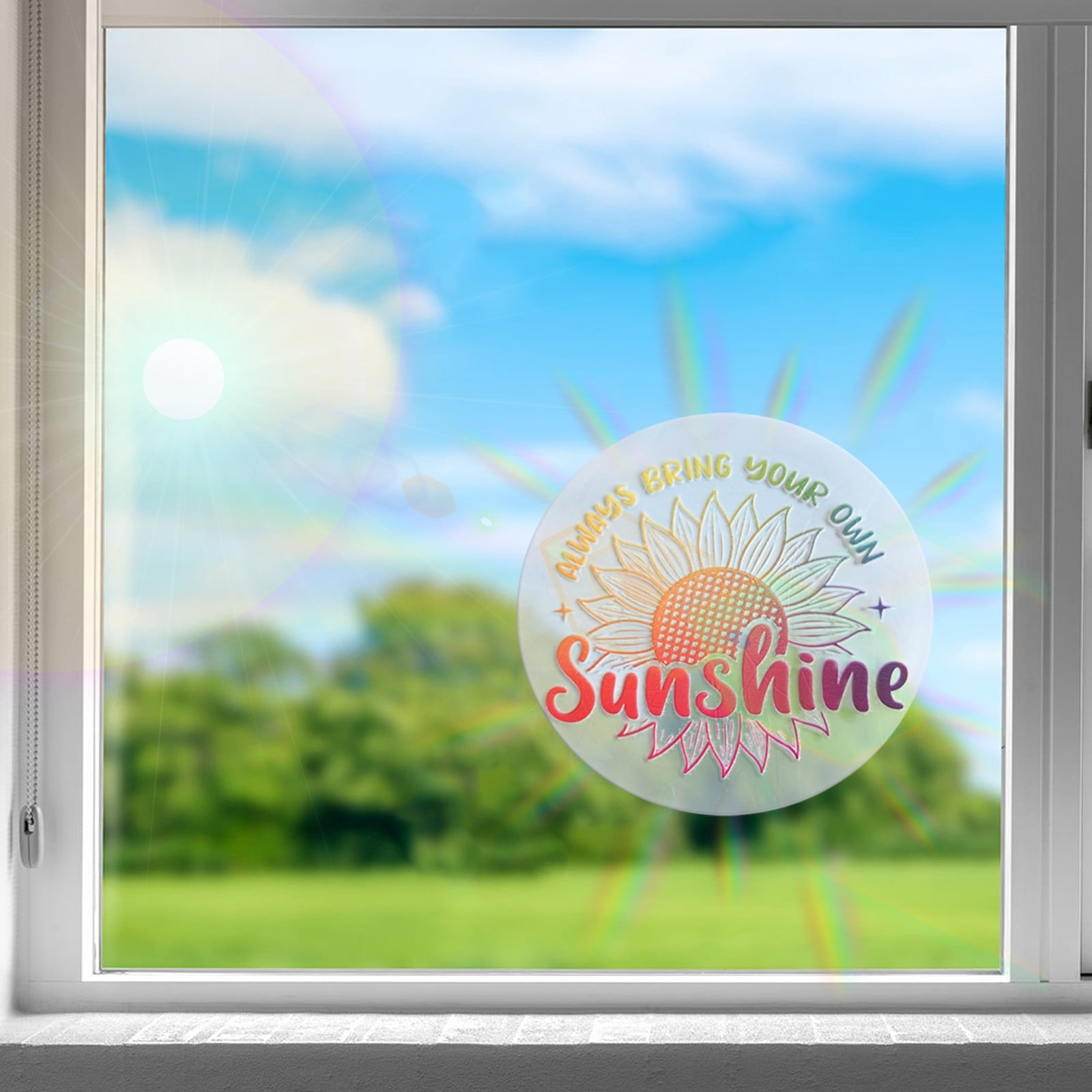 Shpwfbe room decor Wall Stickers Rainbow Window Mirror Sticker DIY Window Decal Bed ation For