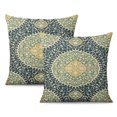 thumbnail image 1 of Exquisite Retro Floral Mandala Compass Design - Set of 2 Boho Decor 18x18 Throw Pillows., 1 of 7