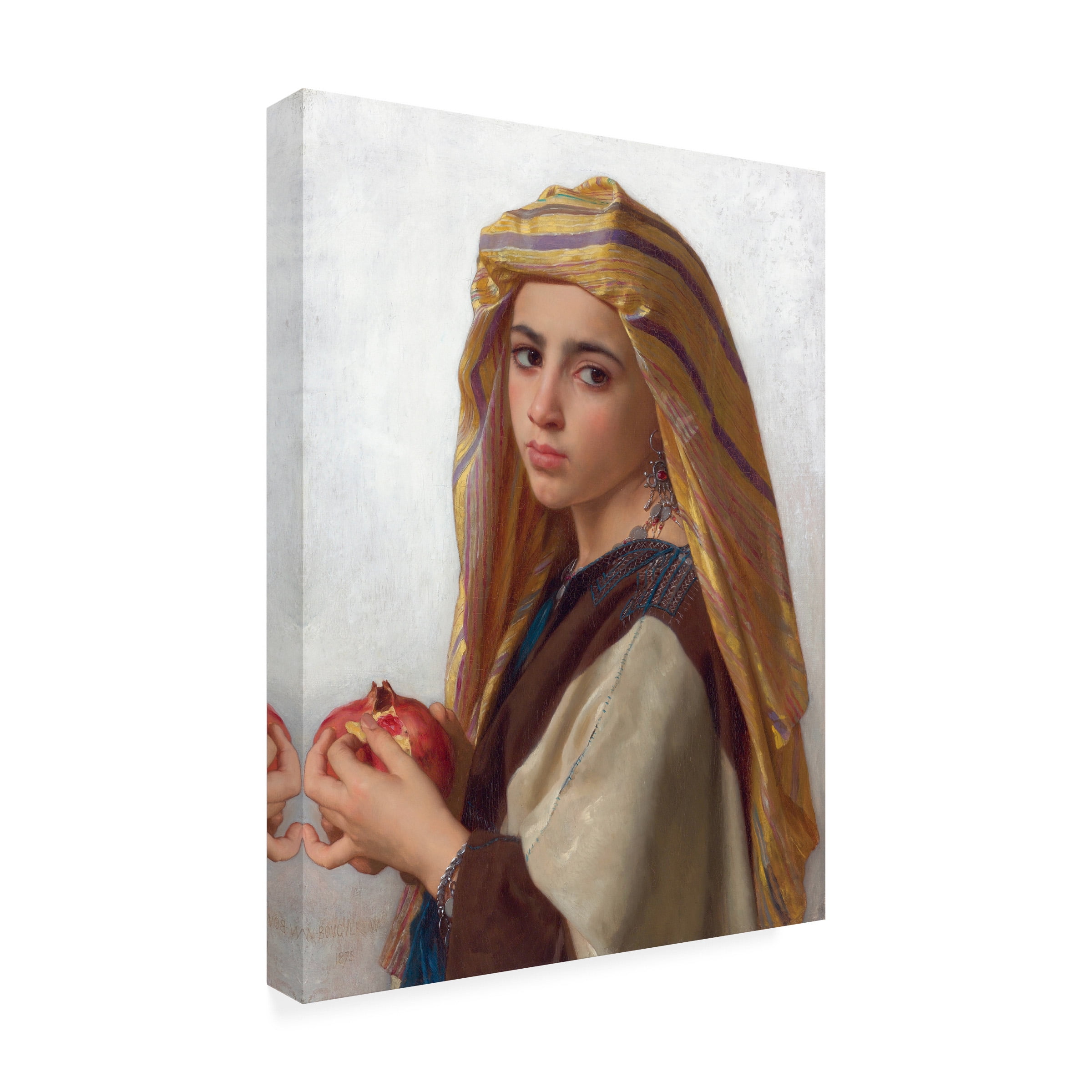 Botticelli 'Girl With A Pomegranate' Canvas Art
