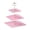 Pink, variant on Square Three-Tier Dessert Stand, Pink and Gold European-Style Fruit Tray for Snacks and Cakes, Plastic Food-Safe Serving Platter