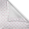 thumbnail image 4 of Ambesonne Pink Polka Dots Valance Pack of 2, Girl Like Feminine, 54"X18", Pale Pink White, 4 of 5