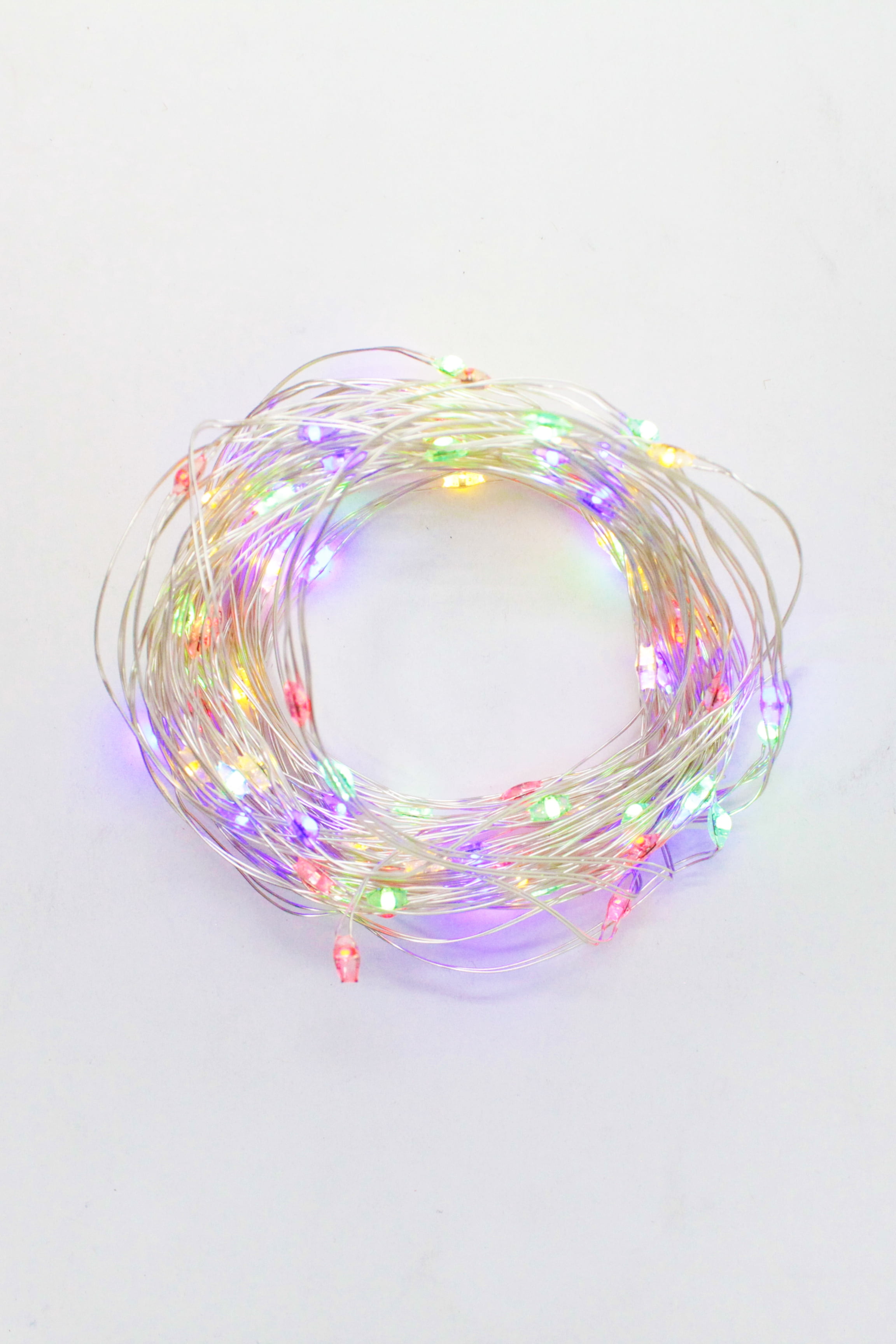 Perfect Holiday 100 LED String Lights Indoor/Outdoor Battery Operated with 9 Option Remote - Multi Color for Bedroom Décor, Patio, Holidays