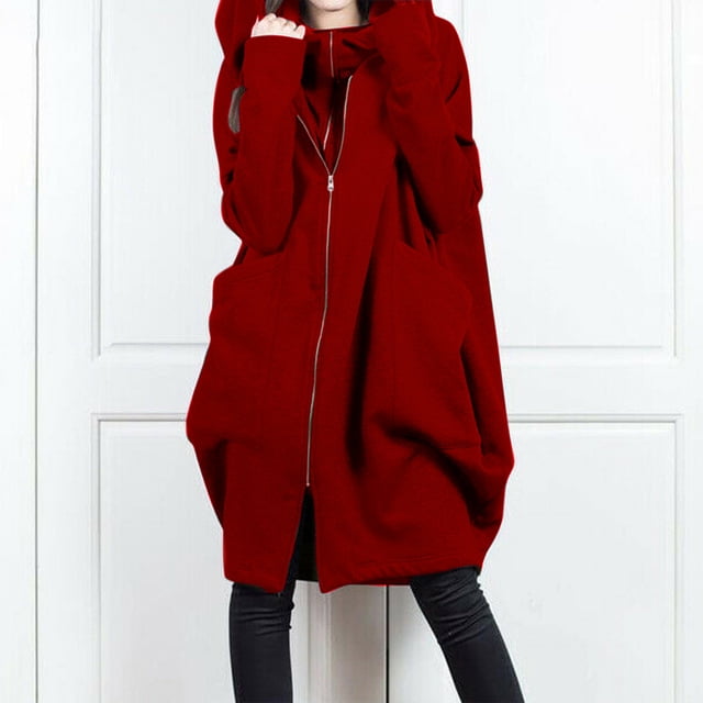 Chaquetas y abrigos casuales con capucha de manga larga para mujer, camiseta de manga larga, parte delantera abierta, holgados, con capucha, bolsillo, blusa lisa, abrigos, abrigos para mujer