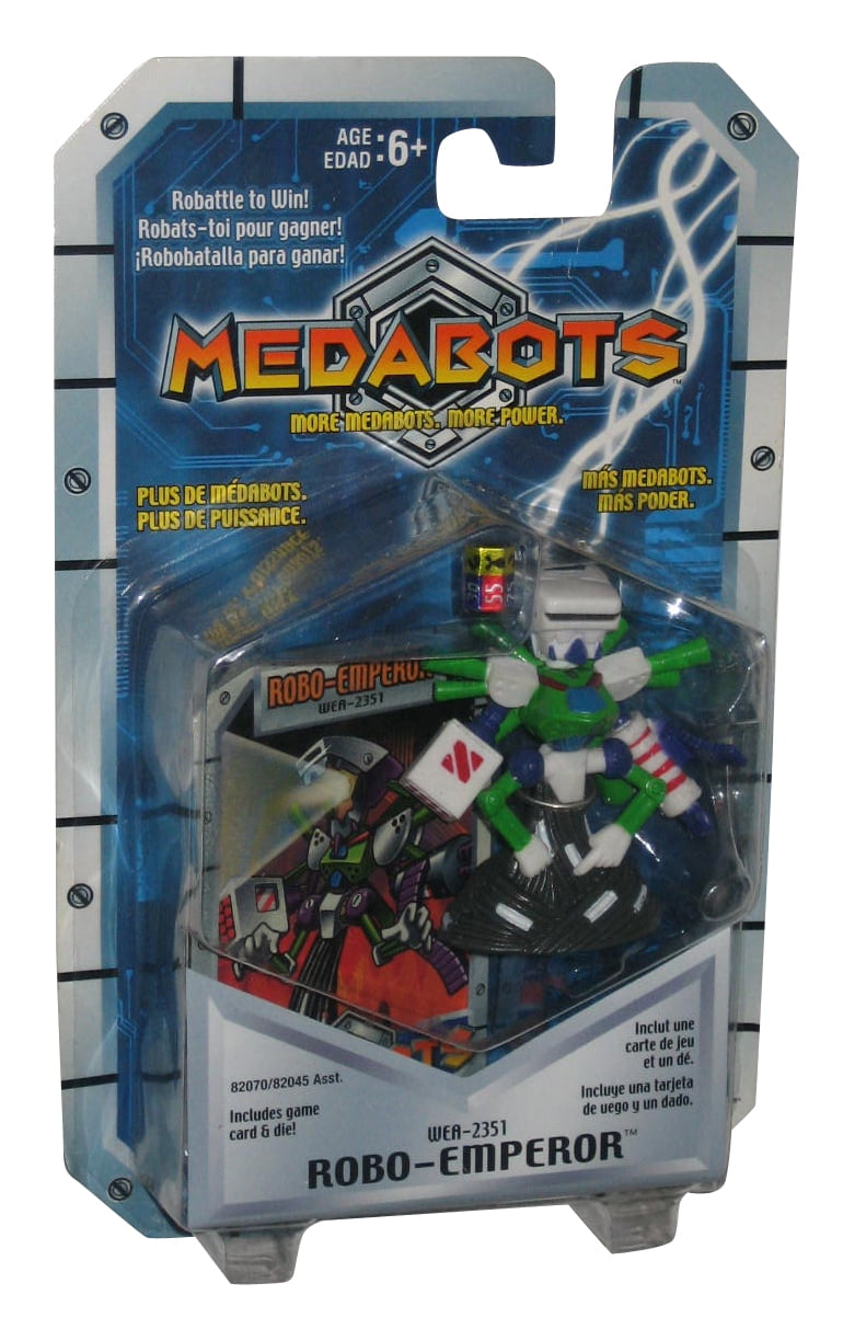 Action Figure WEA-2351 w/ Game Card & Die 2001 Medabots Robo-Emperor Hasbro