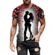thumbnail image 2 of Ceisia Men Casual Round Neck Printing Pullover Fitness Gift Sports Short Sleeve T-Shirt - Valentine's Day Casual Tops, 2 of 5