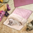 thumbnail image 4 of Cat Winter Sleeping Bag - Self Warming Bed Cave for Indoor Cats, Soft Plush Sack with Cozy Pet Mat for Kitten, 4 of 9