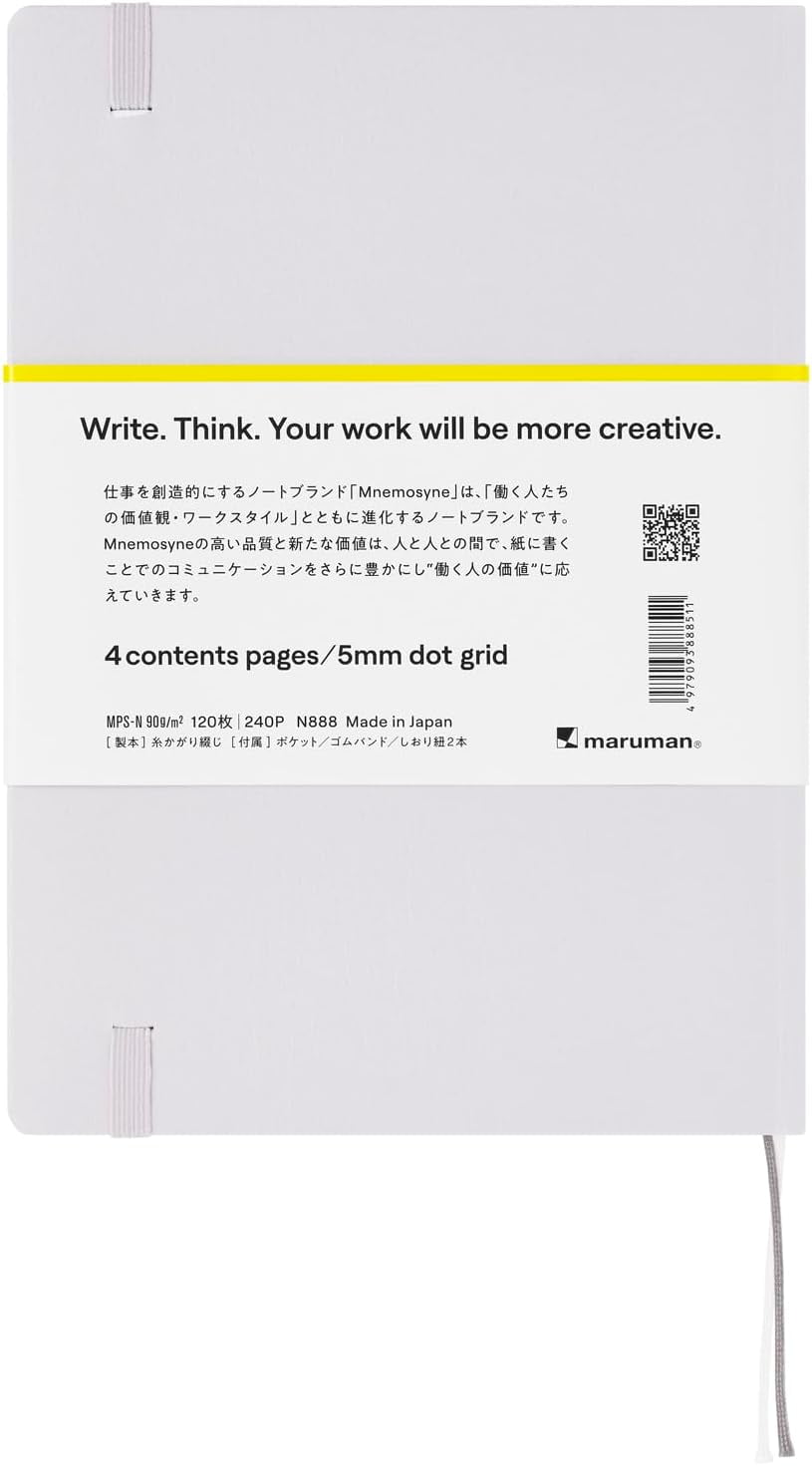A5 Notebook Mnemosyne Journal Light Grey