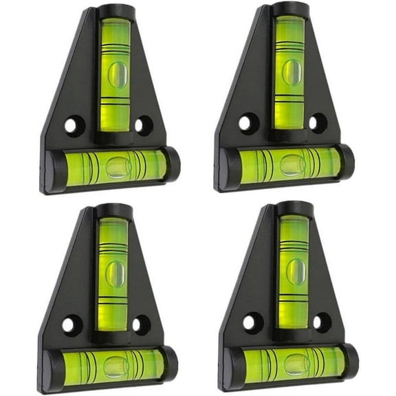 Gogcaro 4PCS RV T Level Bubble Levels Cross Check Bubble Two ways Multipurpose Spirit T-type Level for RVs, Camper, Furniture, Trailers, Tripods, Camera Equipment