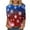 Blue, variant on UPPADA Womens Merry Christmas 3/4 Sleeve Shirt Christmas Tree Print Blouses Great Gifts Winter Holiday Top Christmas Matching Outfit blusas mangas 3/4 para mujer casual Purple,L