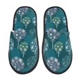 thumbnail image 1 of Balery whiter Snowflake balloons Pantuflas de Casa de Felpa Silenciosas con Diseño Estampado, Zapatillas Cómodas Antideslizantes de Algodón para Interior-Medium, 1 of 8