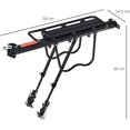 thumbnail image 2 of Bike Rear Rack - Universal Bike Rack - Adjustable Bike Storage - Black, 2 of 5