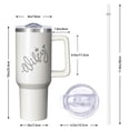 thumbnail image 3 of 1pc wife 40oz Tumbler with Straw & Handle - Insulated Stainless Steel Cup | Holiday Gift for Man Women (Christmas, Valentine's, Birthday), 3 of 5