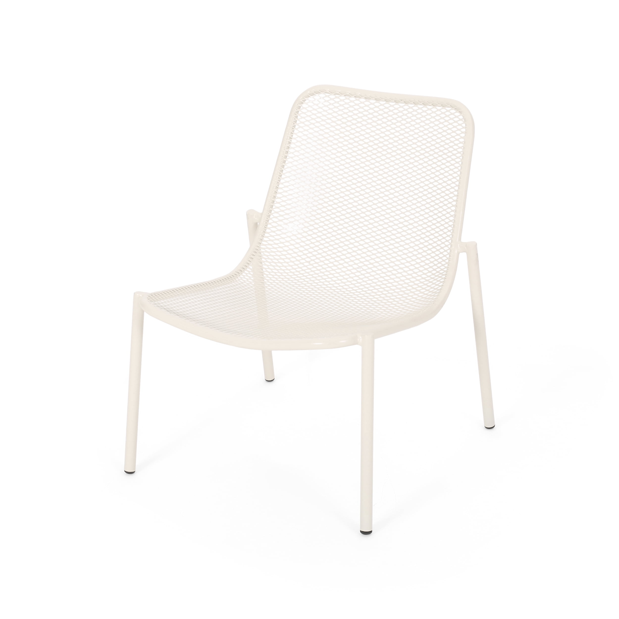 Sajan Outdoor Modern 2 Seater Chat Set, Matte White