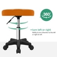 thumbnail image 4 of Taburete rodante FURWOO rectangular de altura ajustable con ruedas, 4 of 7