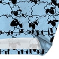 thumbnail image 5 of CLOOCL Plus Size Short Sleeve Shirts for Women Cartoon Sheep 3D Printed Blue Blouse, 5 of 6