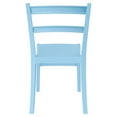 thumbnail image 6 of 33.5" Blue Solid Patio Dining Armless Chair, 6 of 8