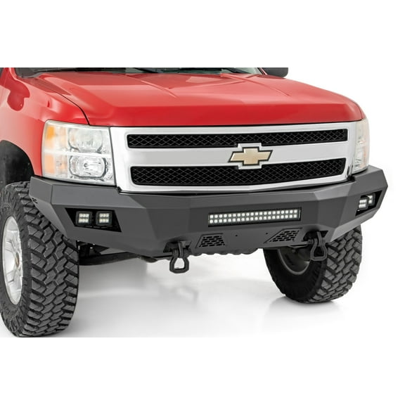 Rough Country Heavy Duty LED Front Bumper for 07-13 Chevy Silverado 1500 - 10769 Fits select: 2008-2009 CHEVROLET SILVERADO, 2011 CHEVROLET SILVERADO K1500 LT