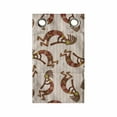 thumbnail image 1 of Kokopelli Hanging Pocket Organizer, Warm Colored Fertility Playing Shepherds on Repetitive Background, Printed Polyester Storage Bag with Pockets, 9" x 16", Burgundy Multicolor, 1 of 2