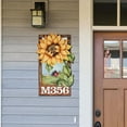 thumbnail image 2 of Sunflower Wooden Custom House Number Sign by J. Mills-Price | Thanksgiving Halloween Decor - MA8457701-JMP, 2 of 7