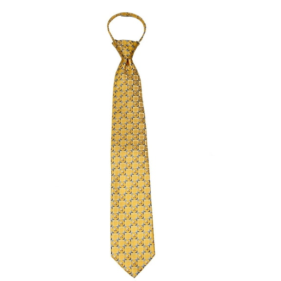 Men's pre made Men's Pattern Zipper Necktie Tie