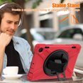 thumbnail image 5 of XYX Case for Fire HD 8 & 8 Plus (12th/10th Generation, 2024/2022/2020) with 360 Degree Rotating, Hand Strap, Shoulder Strap, Red, 5 of 7