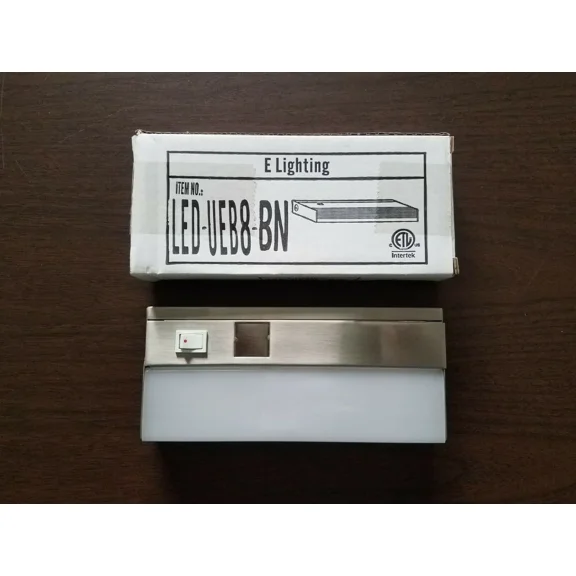 E Lighting Led-Ueb8-Bn Led 8" Under Cabinet Light 120Vac 50/60Hz 4W