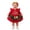 j-970Red448, variant on HAYIMI Baby Girl My First Christmas Outfit Sets, Ruffle Long Sleeve Romper, Star Print Tulle Tutu Skirt with Bow Headband 3‑Piece Holiday Set Cozy Clothes Sets