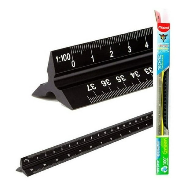 Escalimetro Arquitecto Profesional 30cm Maped 1:50/1:20 1:25/1:125 1:75 Maped 24008