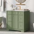 thumbnail image 5 of YANSHE Bathroom Vanity With Integrated Sink, 36" Bathroom Cabinet With Flip Drawer And 3 Drawers, Vanity Set With Soft-Closing Doors, Easy Installation, 5 of 9