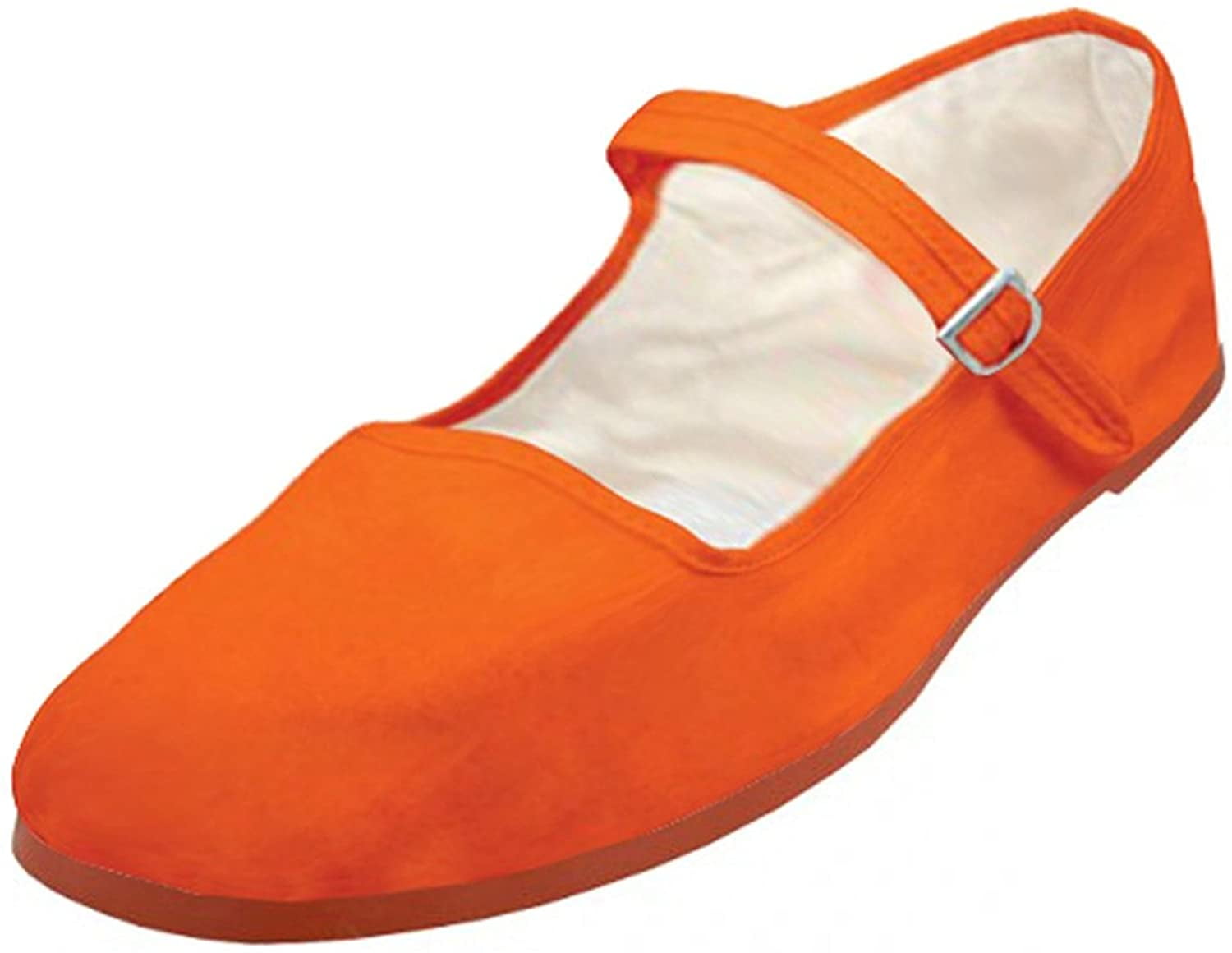 orange mary jane shoes