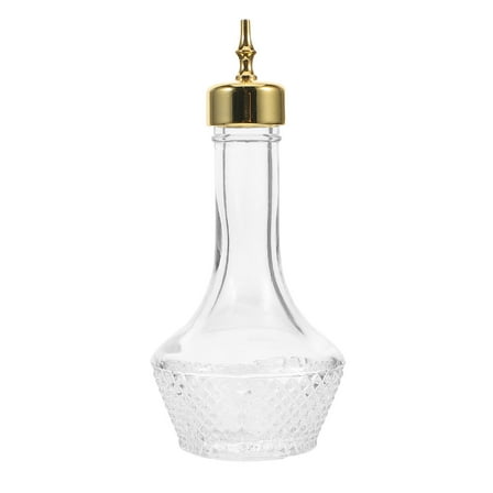 KONTONTY Glass Bitters Bottle for Cocktails Whiskey Dispenser Versatile Use Decorative Transparent 7.5 oz