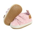 thumbnail image 4 of Herrnalise Baby Boys Girls Shoes Non-Slip Rubber Sole High-Top Infant First Walking Shoes Toddler Crib Shoes Newborn Loafers Flats Children Shoes Girls, 4 of 9