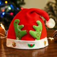 thumbnail image 5 of Sombrero de Navidad de tela resistente al desgaste, gorro con temática de Navidad de dibujos animados Adorable para niños, 5 of 5