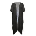 thumbnail image 4 of DISNIMO Butterfly Print Women's Kimono Cardigan Cover Up Casual Loose Summer Beach Coverups Open Front Long Swimsuit Cover ups Hawaii Half Sleeve Resort Wear, 4 of 6