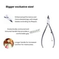 thumbnail image 3 of Professional Cuticle Nipper Mundial 772 PR - Brazilian Manicure Quality Long Handle Stainless Steel Trimmer Cutter for Fingernails and Toenails, 3 of 3